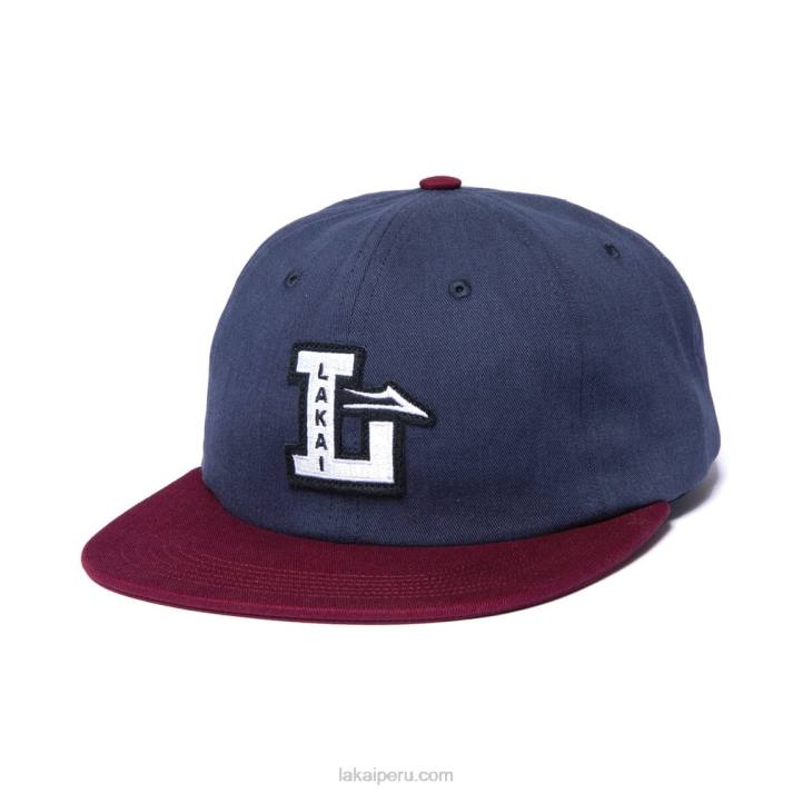 azul_marino_burdeos_6xtr156lakai_gorra_strapback_de_6_paneles.jpg azul marino/burdeos 6XTR156Lakai gorra strapback de 6 paneles - Imagen 1