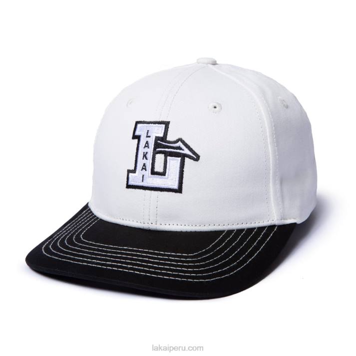 blanco_negro_6xtr154lakai_gorro_tipo_polo_con_letras.jpg blanco negro 6XTR154Lakai gorro tipo polo con letras - Imagen 1