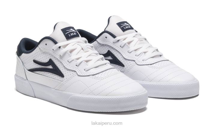 cuero_blanco_marino_6xtr74lakai_cambridge.jpg cuero blanco/marino 6XTR74Lakai cambridge - Imagen 1
