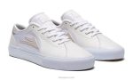 blanco 6XTR241Lakai zapatos de skate de cuero flaco 2 - Imagen 2