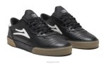 negro 6XTR188Lakai zapatos de skate de cuero cambridge - Imagen 2
